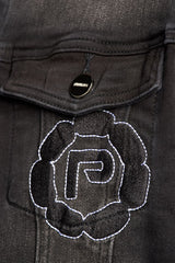 SEWN TOGETHER DENIM JACKET (BLACK WASH)