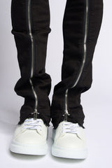 "WITHDRAWN" STACK DENIM (BLACK)