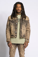 "METAMORPHOSIS" DENIM JACKET (BROWN)