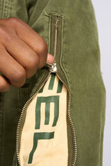 "METAMORPHOSIS" DENIM JACKET (OLIVE)