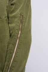 "METAMORPHOSIS" DENIM JACKET (OLIVE)