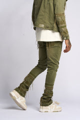 PHREE SPIRIT STACK DENIM (OLIVE)