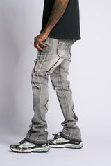 "DALI' STACKED DENIM (GREY)