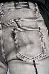 "DALI' STACKED DENIM (GREY)