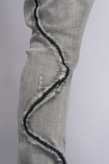 "DALI' STACKED DENIM (GREY)
