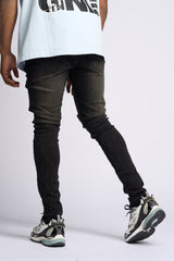 SURVIVED SKINNY DENIM (JET BLACK)