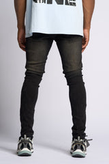 SURVIVED SKINNY DENIM (JET BLACK)