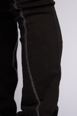 "DALI' STACKED DENIM (JET BLACK)