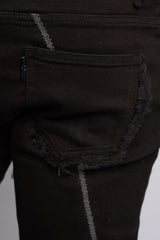 "DALI' STACKED DENIM (JET BLACK)