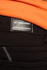 "DALI' STACKED DENIM (JET BLACK)