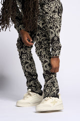 "OPERA" STACK DENIM (JET BLACK)