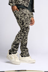 "OPERA" STACK DENIM (JET BLACK)