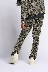 "OPERA" STACK DENIM (JET BLACK)