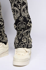 "OPERA" STACK DENIM (JET BLACK)