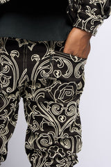 "OPERA" STACK DENIM (JET BLACK)