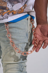 "UNTOUCHABLE" WALLET CHAIN (ROSE GOLD)