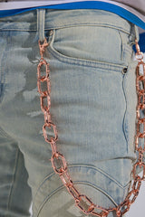 "UNTOUCHABLE" WALLET CHAIN (ROSE GOLD)
