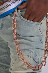 "UNTOUCHABLE" WALLET CHAIN (ROSE GOLD)