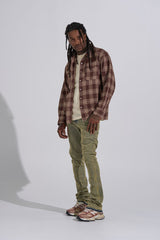 "ARISE" STACK DENIM (SAND WASH)